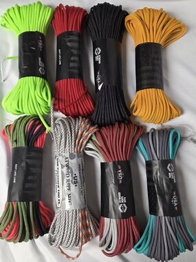 Atwood Paracord Bundle 550 Cord Assorted Colors X8
